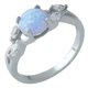 Срібна каблучка з опалом 0.675ct, вага виробу 2,5 гр (1960370) - зображення 1