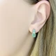 Серебряные серьги с натуральным изумрудом 2.576ct (2111139) - изображение 3