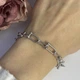 Серебряный браслет с без камней, вес изделия 10,86 гр (2080084) - изображение 2
