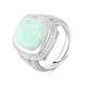 Серебряное кольцо с опалом 4.292ct, вес изделия 7,54 гр (2106838) - изображение 1