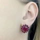 Срібні сережки з натуральним рубіном 5.4ct (2068501) - зображення 3