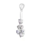 Серебряная подвеска с танзанитом 1.905ct, топазом белым (2115113) - изображение 2