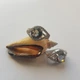 Серебряные серьги с цитрином nano 4.9ct, фианитами (2123026) - изображение 3