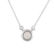 Серебряное колье с опалом 0.219ct, вес изделия 2,08 гр (2118480) - изображение 2