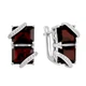 Серебряные серьги с натуральным гранатом 11.767ct (2110149) - изображение 1