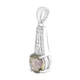 Серебряная подвеска с цитрином nano 1.8ct, фианитами (2123125) - изображение 2