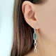 Серебряные серьги с натуральным перламутром (2129370) - изображение 2