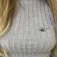 Серебряная брошка с топазом Лондон Блю 1.506ct (2112136) - изображение 3