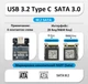 Зовнішня кишеня DM HD600 для NGFF (Sata) M2 SSD USB 3.2 Type C - зображення 6