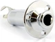 Модульный разъем под 1/4" Jack для акустической гитары PAXPHIL LJ35 SCREW MOUNT STEREO ENDPIN JACK (CHROME) - изображение 1