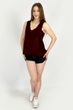 Блузка Zara 7901/241/681 бордовая XS - изображение 2