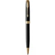 Ручка шариковая Parker Sonnet Black Lacquer GT BP 86 032 - изображение 1