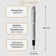 Ручка пір'яна Parker IM 17 Stainless Steel CT FP F 26 211 - изображение 2