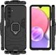 Чохол Iron Ring для Samsung Galaxy A14/A145 протиударний бампер з підставкою Black - зображення 8