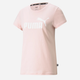 Футболка Puma Ess Logo Tee 586775-36 XS Рожева (4063699379679) - зображення 1