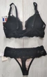 Комплект женского белья Польша PUSH-UP Kinga lingerie de femme CORRIDA PU187 80B чёрный с бежевым - изображение 2