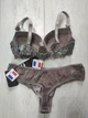 Комплект женского белья Польша PUSH-UP Kinga lingerie de femme DIUNA M2133 75С кофе с молоком - изображение 2
