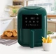 Аэрофритюрница без масла Maestro MR-755 1200Вт 3л механическая безмаслянная воздушная фритюрница, Green - изображение 1