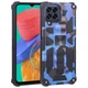 Чехол Military Shield для Samsung Galaxy M33 / M336 бампер противоударный с подставкой Blue - изображение 1