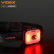 Налобний ліхтарик VIDEX VLF-H085-OR 400Lm 5000K з білим і червоним світлом - зображення 9