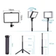 Комплект LED света для фотосъемки 3200-5500K с регулируемой яркостью и цвета USB со стойкой - изображение 3