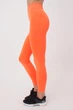 Безшовні легінси жіночі з мікрофібри Giulia LEGGINGS 02 S/M Orange-neon, спортивні легінси, висока посадка - зображення 3