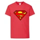 Футболка детская Марвел (Marvel & DC) красная (superman-001-red) 104 см - изображение 1