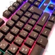 Клавиатура проводная и игровая мышка KeyBoard JX-KT288 Чёрная для игр компьютера ПК и ноутбука Комплект - изображение 3