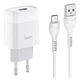 Адаптер сетевой Hoco Type-C Cable Glorious C72A |1USB, 2.1A| белый - изображение 2