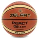 М'яч баскетбольний PU №6 ZELART REACT GB4410 коричневий-жовтий - изображение 2