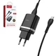 Зарядное устройство Hoco C12Q QC 3.0 18W Micro Black - изображение 2