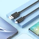 Кабель USB Hoco X88 Gratified Lightning 2.4A Чорний - зображення 2