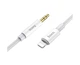 AUX кабель Hoco UPA19 Lightning to Jack 3.5 1m сірий - зображення 1