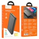 Повербанк Hoco J87 (10000 mAh / Out: USB 18W QC3.0, Type-C 20W PD / In: Type-C 18W, micro 18W) с LED индикатором, черный - изображение 5