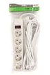 Сетевой фильтр PowerPlant 1.8 м, 3x1.5мм2, 10А, 3 розетки, 2xUSB 2.1A, евростандарт (JY-1054U/1.8) (PPSA10M18S3U) - изображение 2
