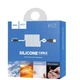 Кабель USB Hoco X21 Silicone Lightning Чорно-Білий - зображення 3