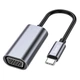 Адаптер переходник Hoco UA21 Type-C to VGA (F) 0.13m черно-серебристый - изображение 1