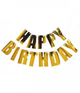 Прапорці Паперові HAPPY BIRTHDAY | Золото - зображення 3