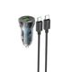 Автомобильное зарядное устройство 2 USB (A\C) + кабель Type-C с быстрой зарядкой 3.0 С Z47A Discovery Car Charger, Hoco (6931474782311) - изображение 2