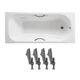 Ванна чугунная ROCA MALIBU 150x75 A23157000R+A150412330 - изображение 1