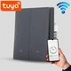 Вимикач Zigbee Tuya чорний (2 клавіші, без нуля) - зображення 2