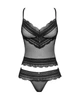 Напівпрозорий набір з прикрасами Obsessive Ivannes top & thong L/XL - зображення 5