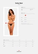 Прозорі стрінги із мереживом Obsessive Celia Noir thong XS/S - изображение 7