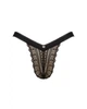 Мереживні трусики із заниженою талією Obsessive Estiqua panties XS/S, black - изображение 5