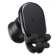 Автодержатель для мобильных телефонов с диагональю 4.7 – 7.2 дюймов Baseus Stable Gravitational Wireless Charging Car Mount Pro беспроводная зарядка 15W (Air Outlet Version) на дефлектор Black (SUWX030001) - изображение 2