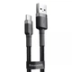 Кабель USB to Type-C Baseus Cafule 2A 3m 480Mbps Rapid Charge Data Cable, чёрный (CATKLF-UG1) - изображение 4