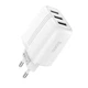 Адаптер сетевой HOCO Amazing three-port charger N15 |3USB, 3.4A| белый - изображение 2