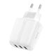 Адаптер сетевой HOCO Amazing three-port charger N15 |3USB, 3.4A| белый - изображение 3
