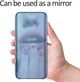 Чехол Mirror для Iphone 11 книжка зеркальный Clear View Blue - изображение 5