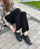 Кеды женские ShoesBand Кожаные черного цвета с перфорацией 36 (23 см) (S67111-2) - изображение 3